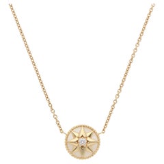 Christian Dior Rose des Vents Collier vintage à motif de perles et de diamants