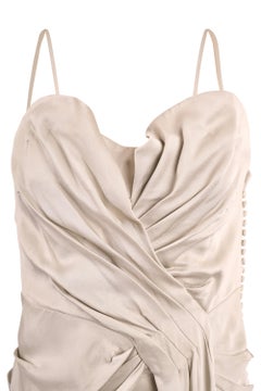 Vintage Christian Dior S/S 2008 White Silk Gown