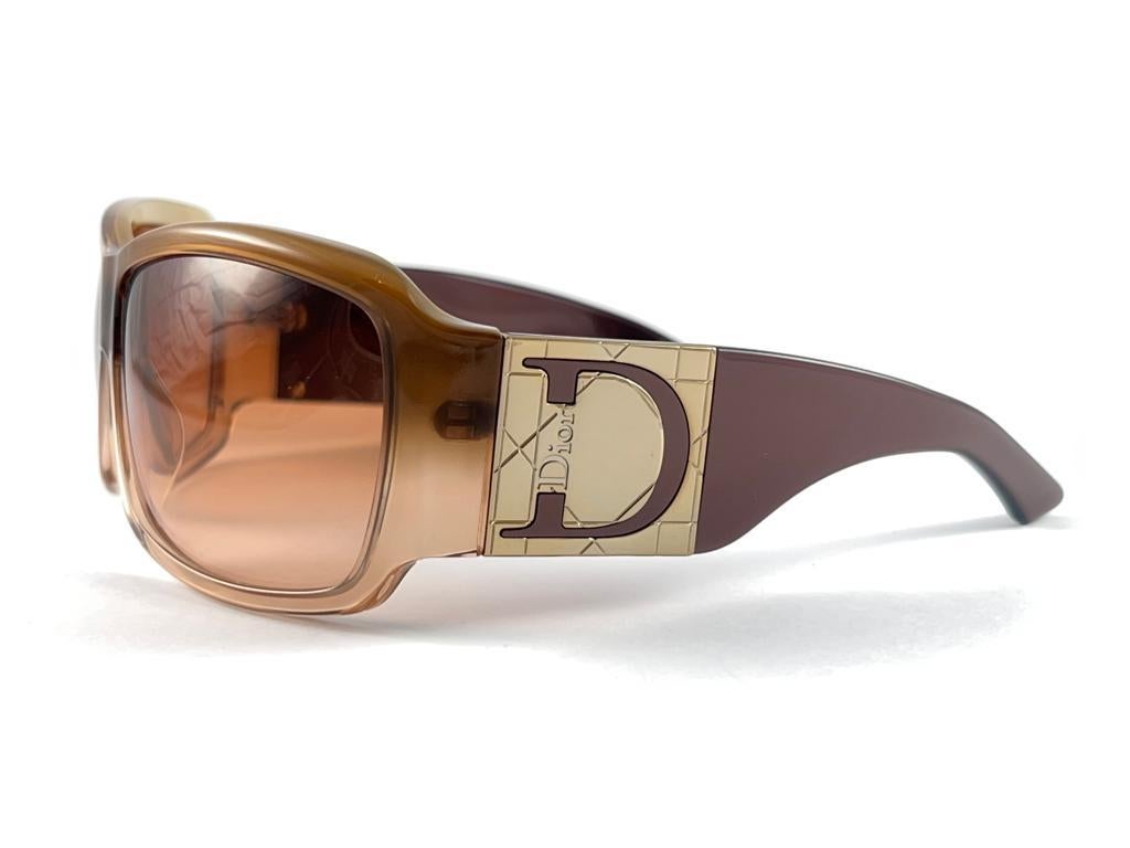 Vintage Christian Dior „ Shaded“ Mocca-Sonnenbrille in Übergröße 2000''s Italien im Angebot 7