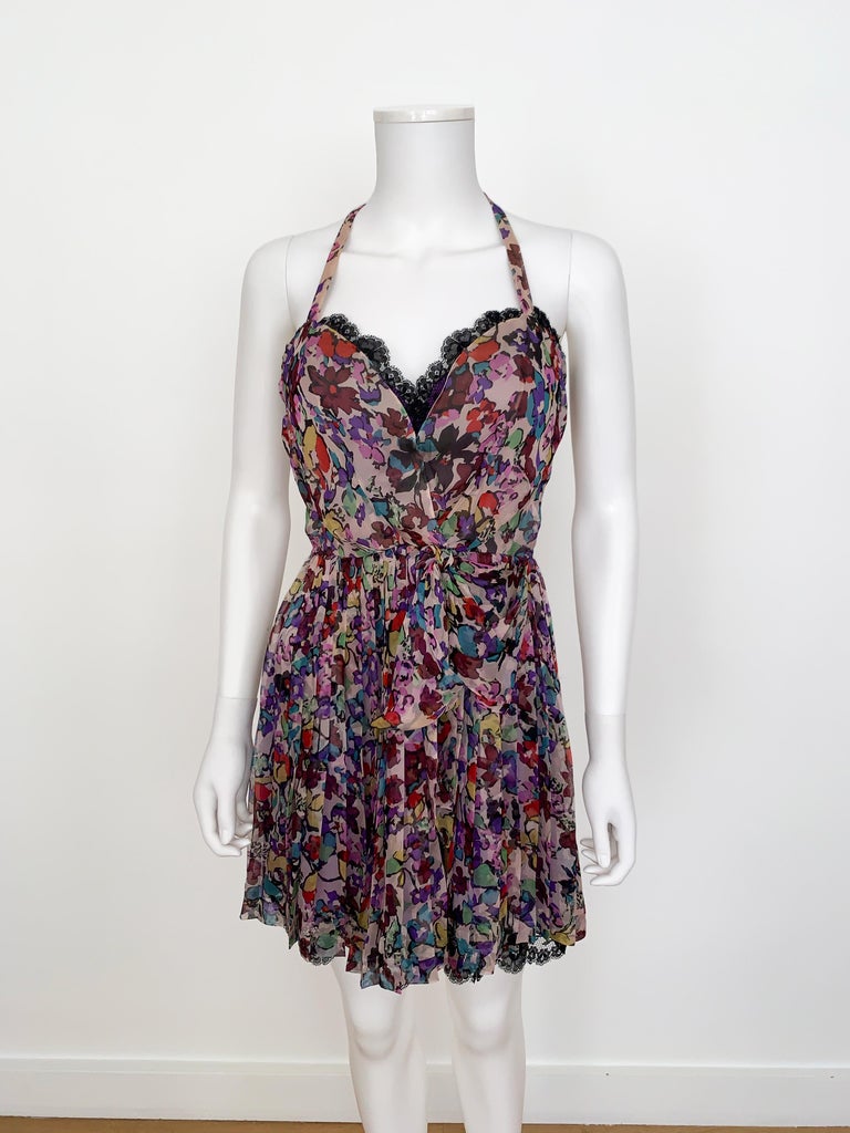 Vintage Christian Dior Silk Robe Dress main image 1