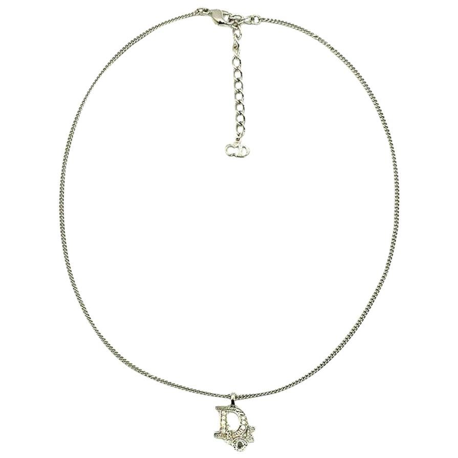 Dior Silver Spellout Necklace  Ethereal Gift