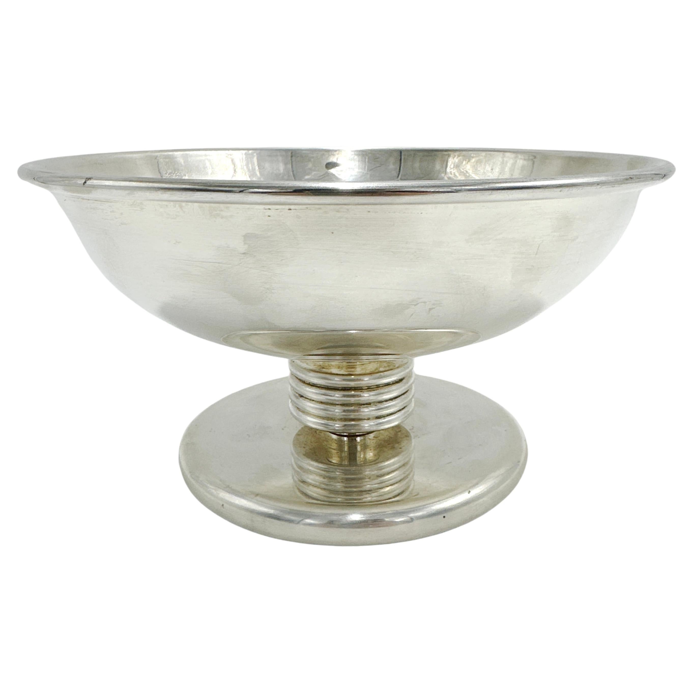 Vintage Christian Dior Silver Plated Pedestal Bowl