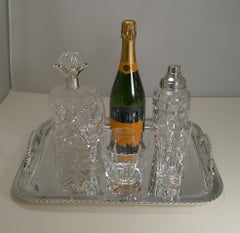 Vintage Christian Dior Silver Plated Serving Tray, circa 1970