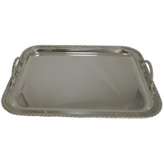 Vintage Christian Dior Silver Plated Serving Tray, circa 1970