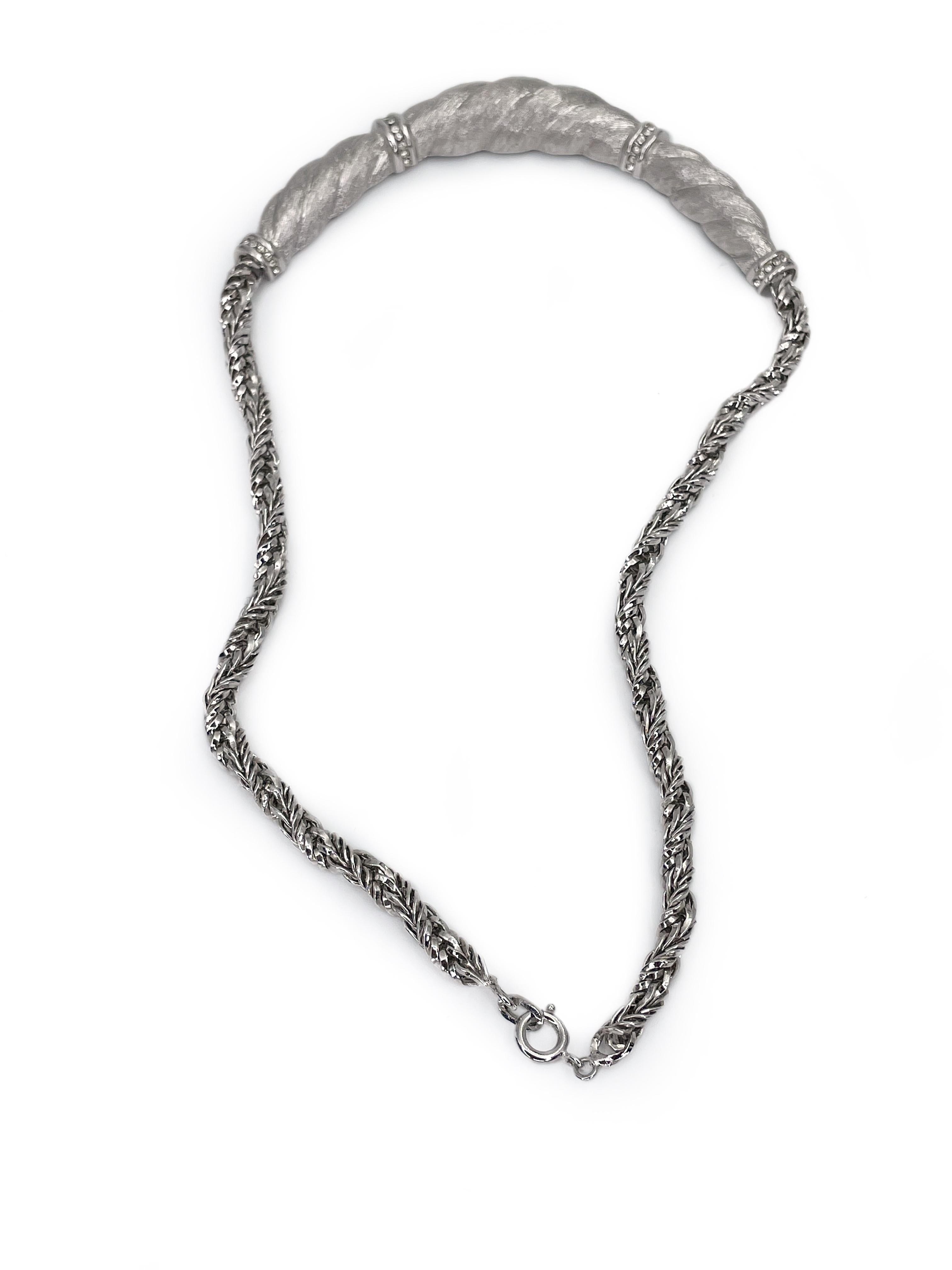 silver collier necklace
