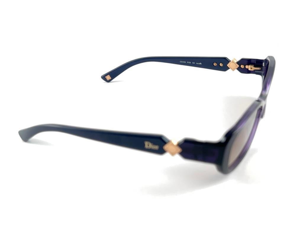 Vintage Christian Dior Sleek Purple Sunglasses Fall 2000 Y2K 9