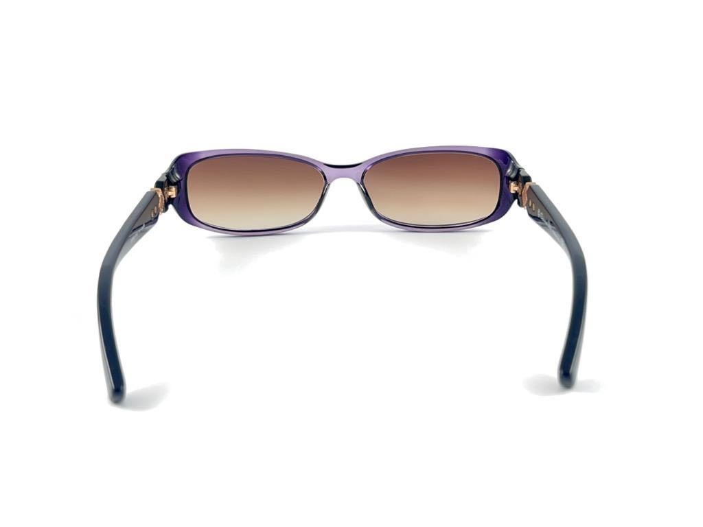 Vintage Christian Dior Sleek Purple Sunglasses Fall 2000 Y2K 5
