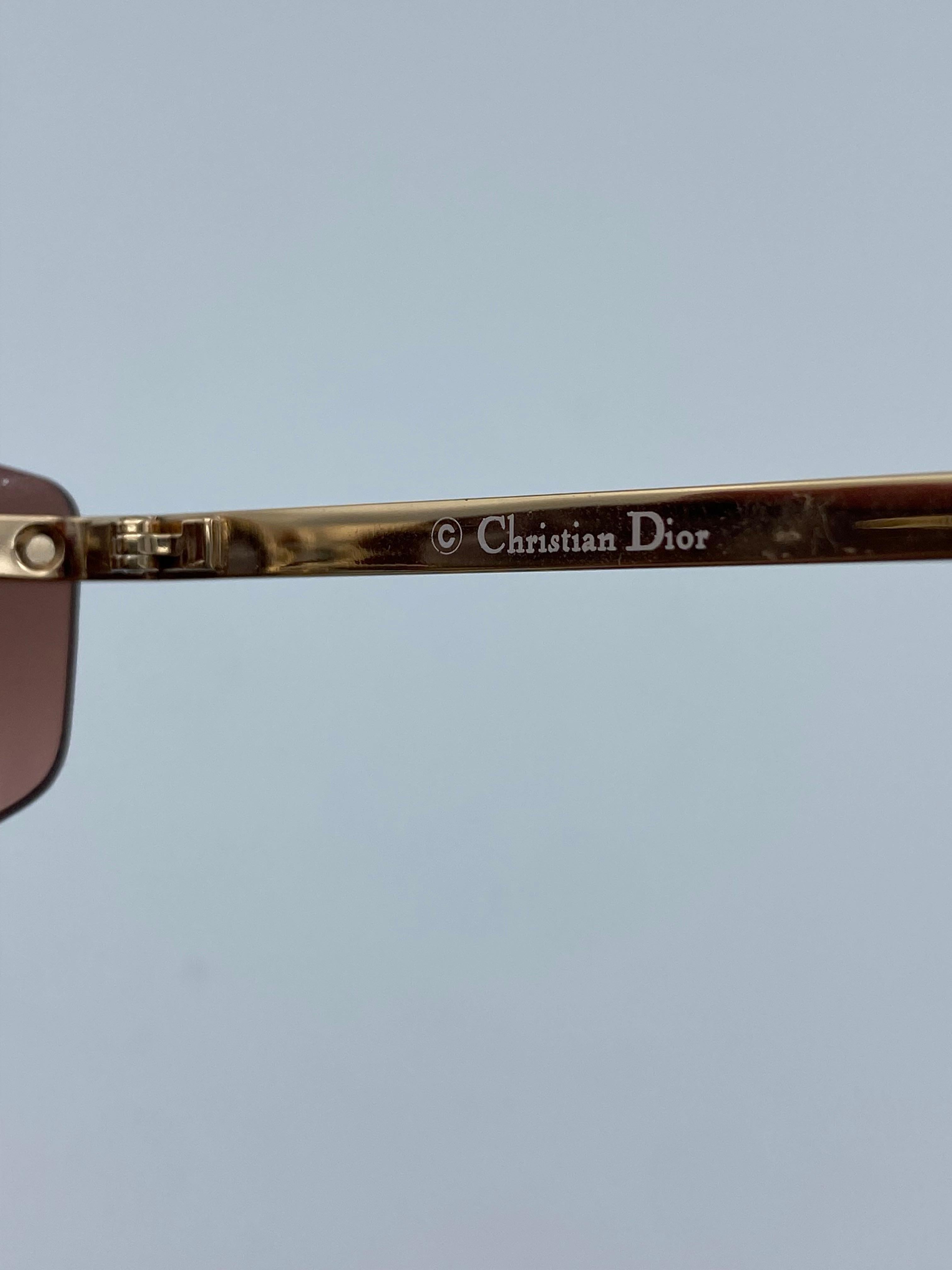 Vintage Christian Dior Square Sunglasses 2
