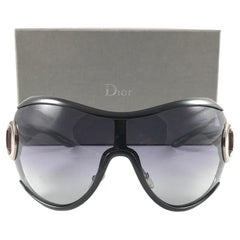 Vintage Christian Dior " STRONGER 2 " Extra Large Wrap Sunglasses Fall 2000 Y2K
