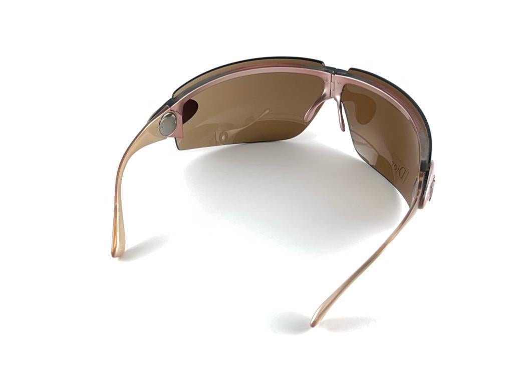 Christian Dior Summer 1 Fold Large Wrap Galliano Sunglasses des années 2000  L'AN 2000 en vente 3
