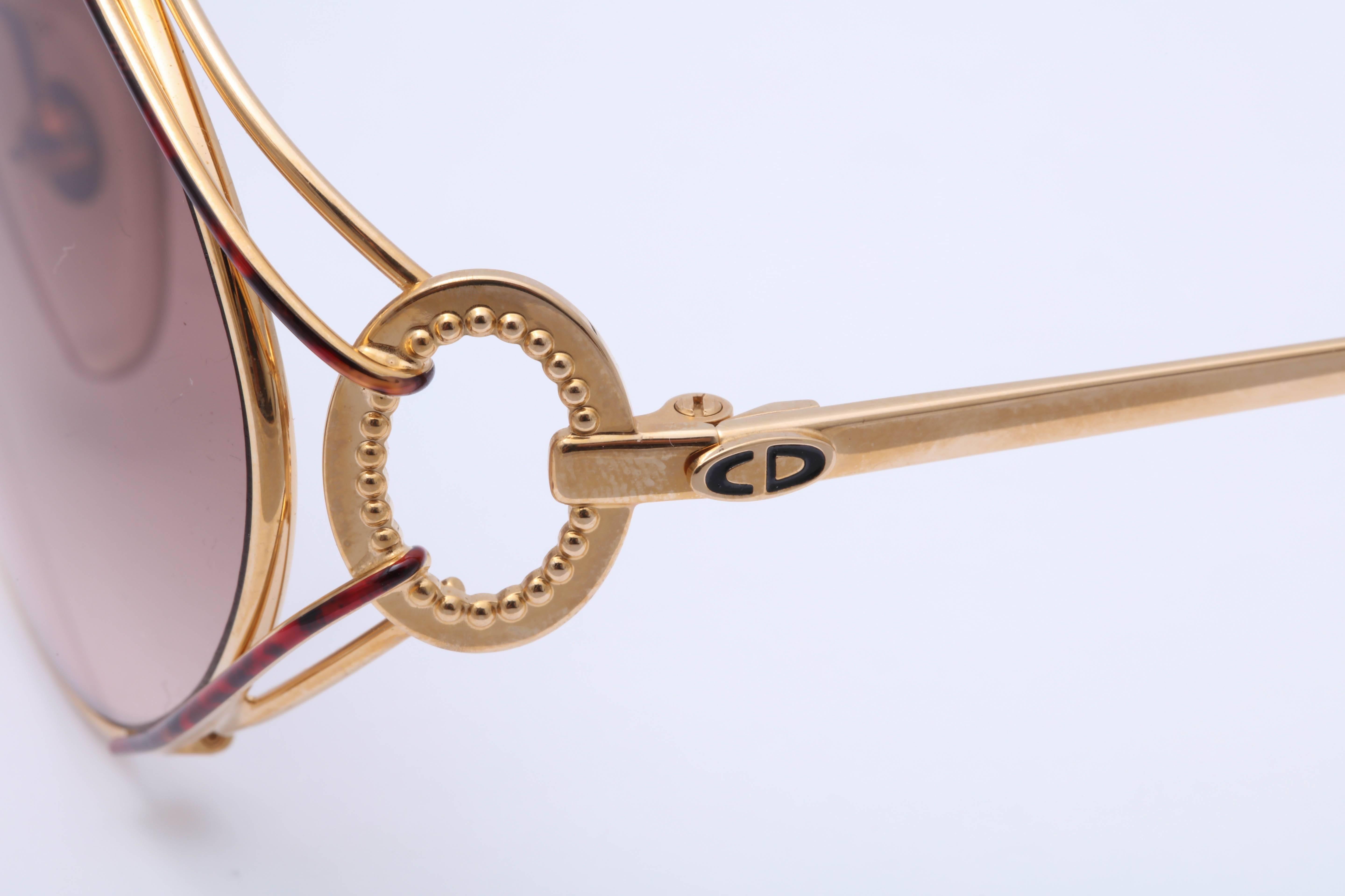 Beige Vintage Christian Dior Sunglasses 2665 For Sale