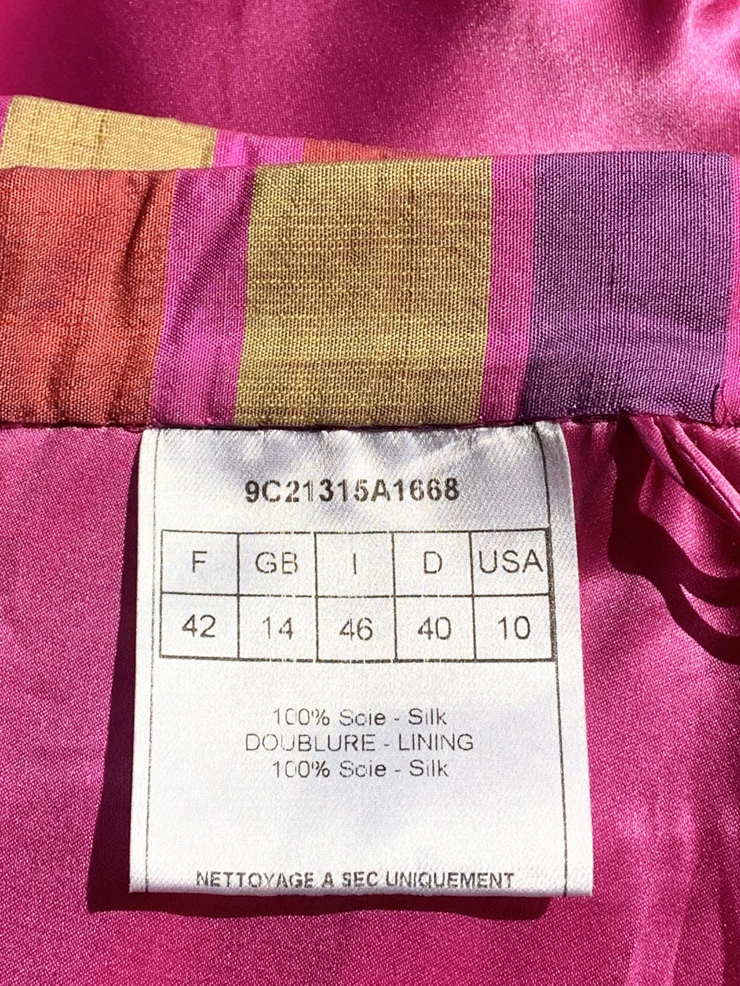 Vintage Christian Dior Mehrlagiger Rock aus Taft und Seide Fr. Größe 42 - US 10 Damen im Angebot