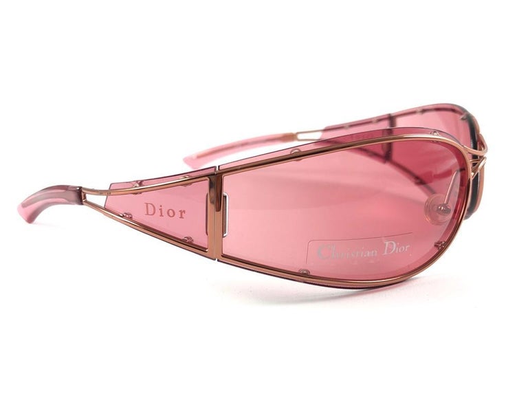 Vintage Christian Dior Trailer Park Wrap Galliano Era Sunglasses