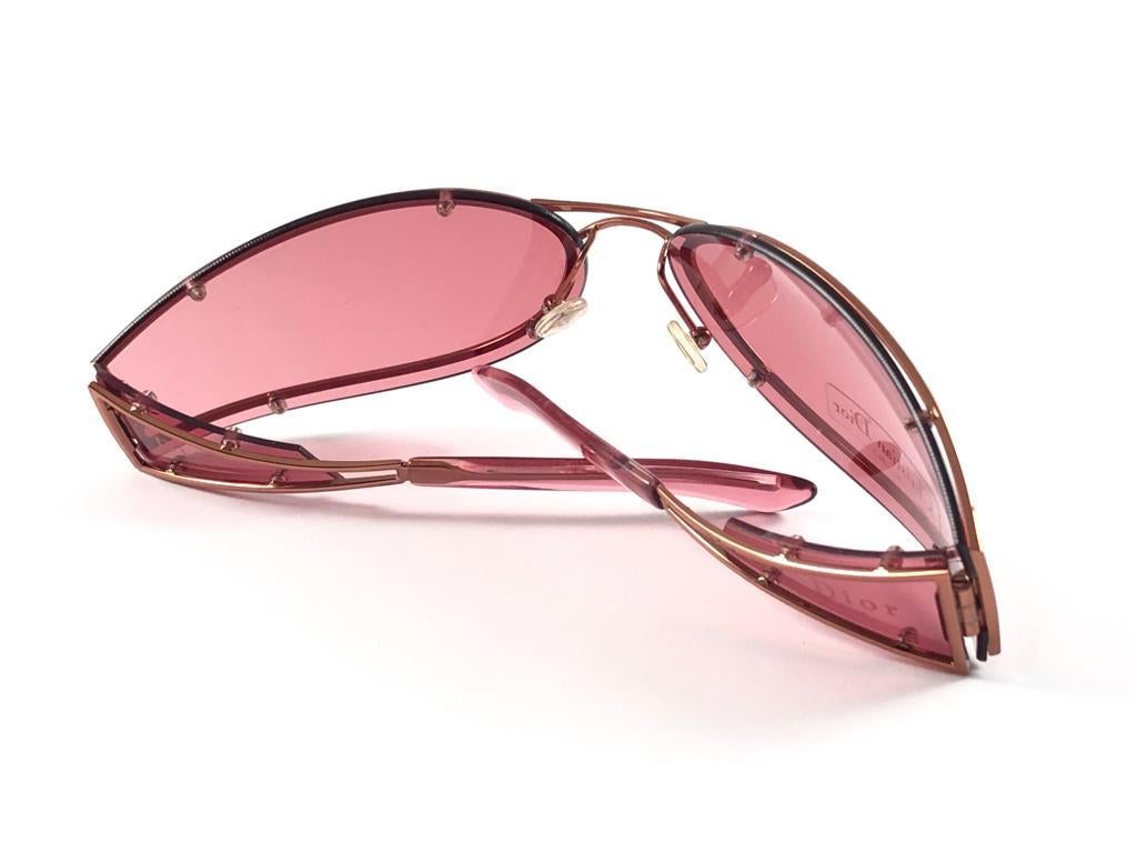 Vintage Christian Dior Trailer Park Wrap Galliano Era Sunglasses Fall 2000 Y2K For Sale 5