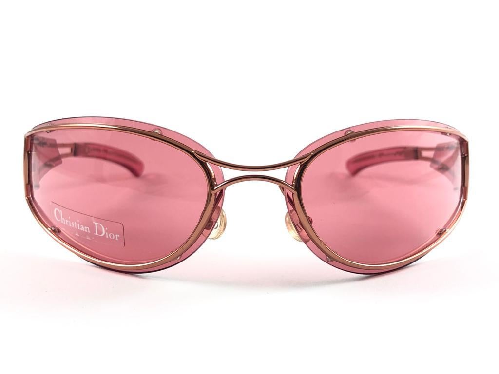 Vintage Christian Dior Trailer Park Wrap Galliano Era Sunglasses Fall 2000 Y2K For Sale 8