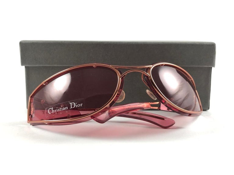 Vintage Christian Dior Trailer Park Wrap Galliano Era Sunglasses