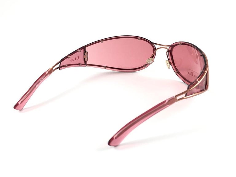 Vintage Christian Dior Trailer Park Wrap Galliano Era Sunglasses