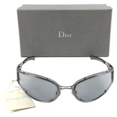 Trailer Park im Vintage-Stil von Christian Dior Wickel-Sonnenbrille aus der Galliano-Ära Herbst 2000 Y2K