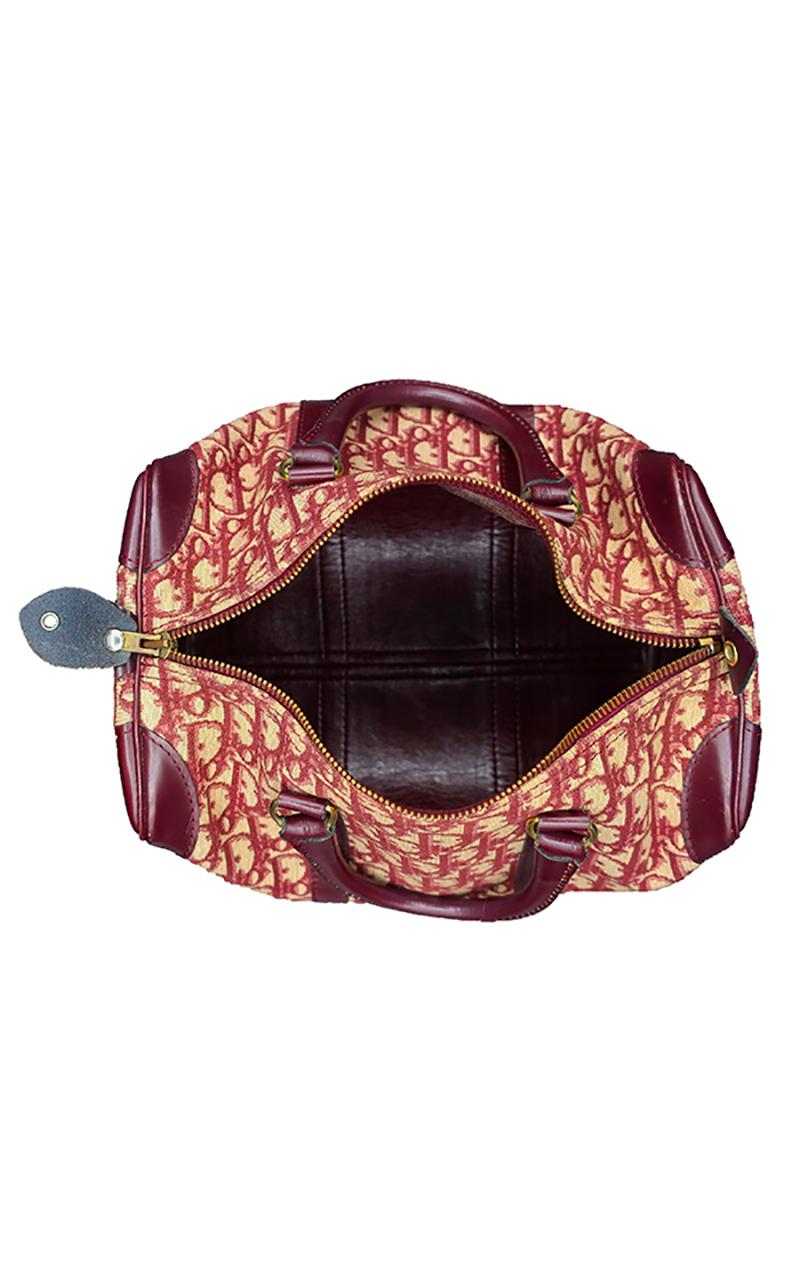 vintage dior trotter boston bag