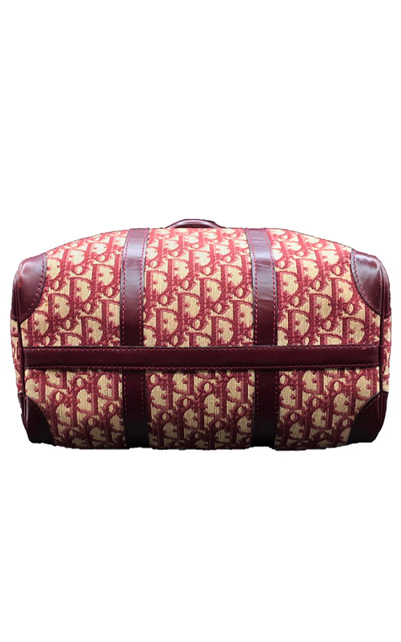 Vintage Christian Dior Trotter Boston Bag In Excellent Condition In Paris, FR
