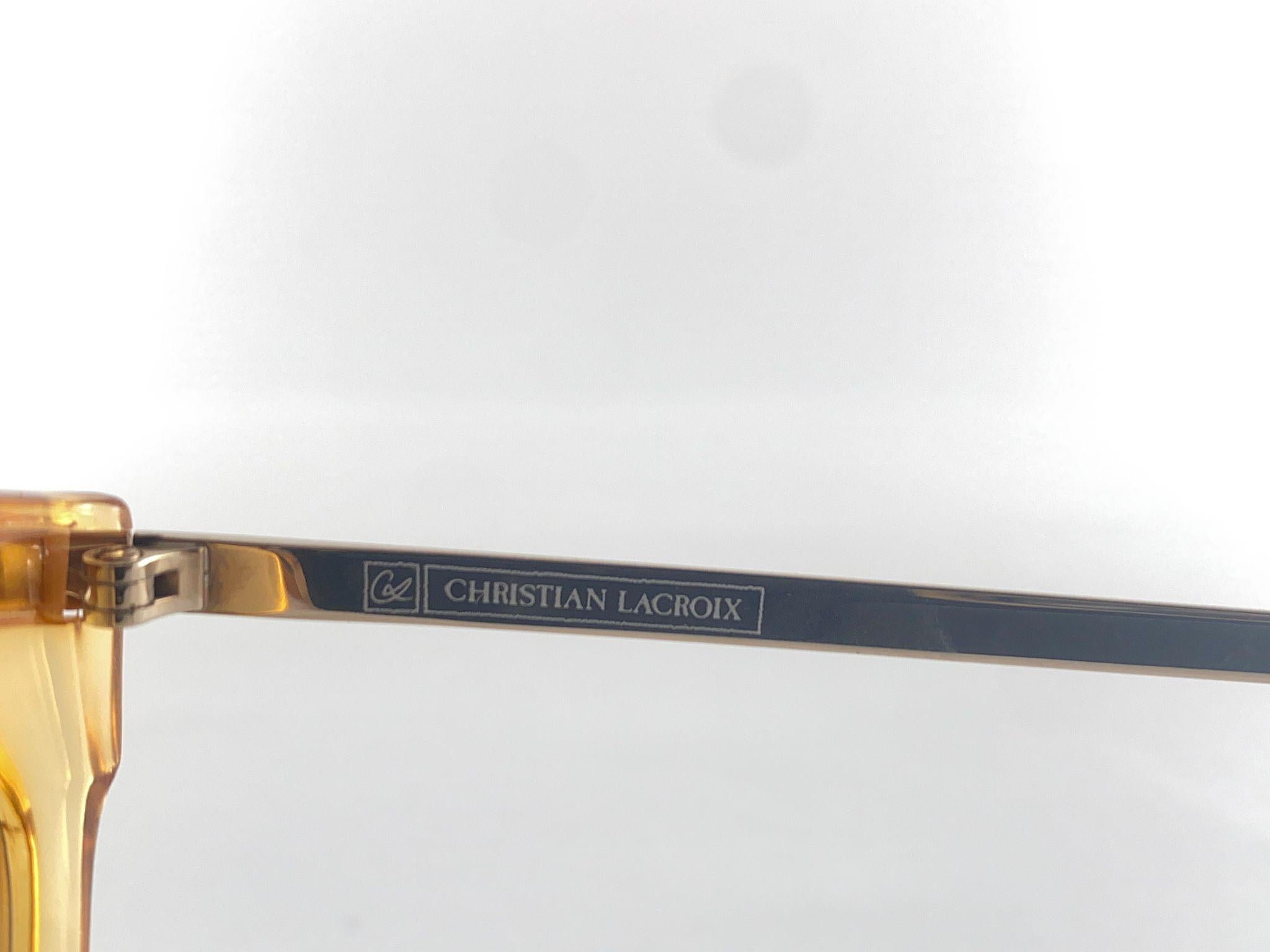 Women's Vintage Christian Lacroix 7320 Cat `Eye Sunglasses 80's Austria For Sale