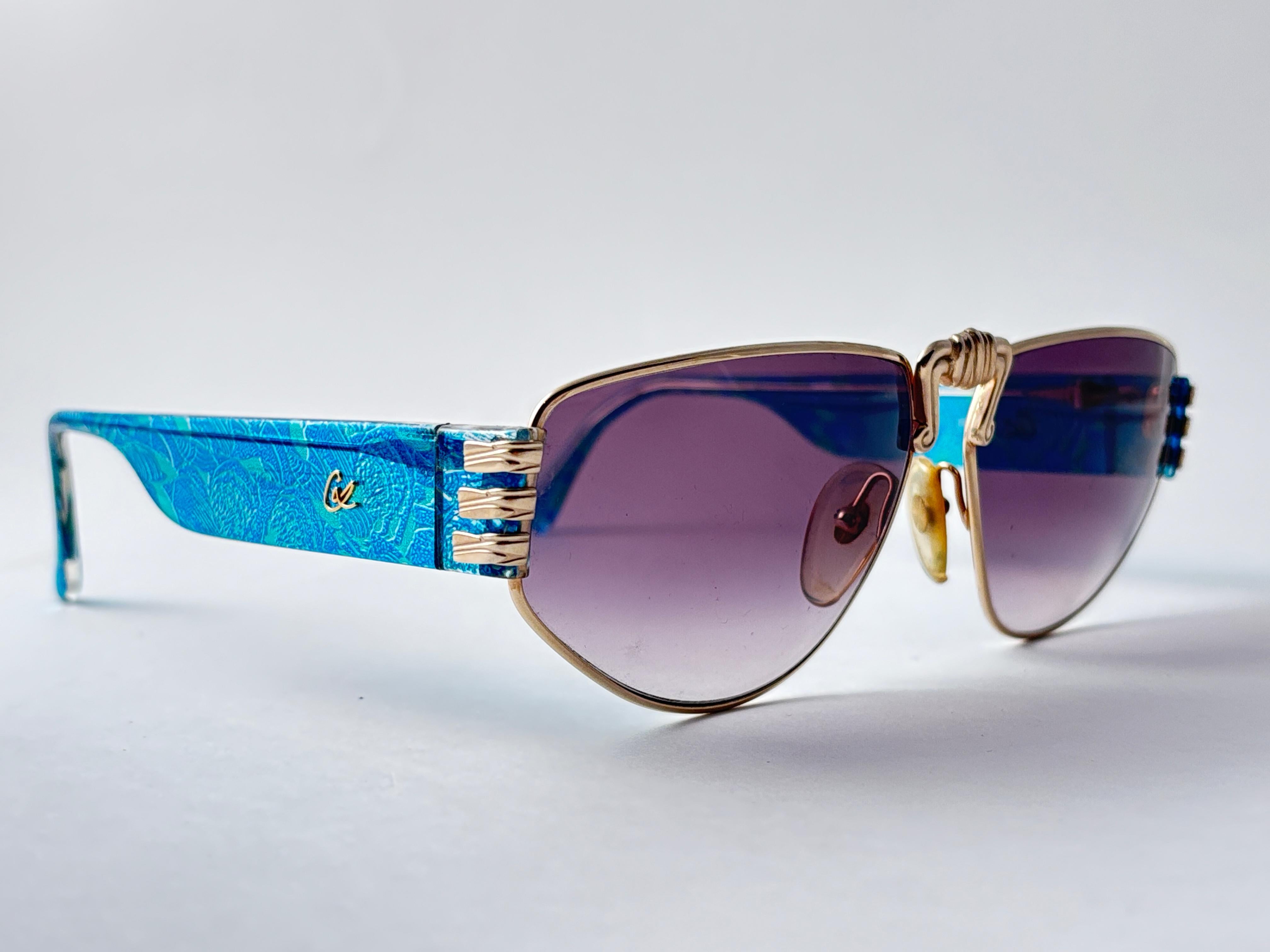 Vintage Christian Lacroix 7391 Übergroße Sonnenbrille 1980er Österreich im Angebot 5