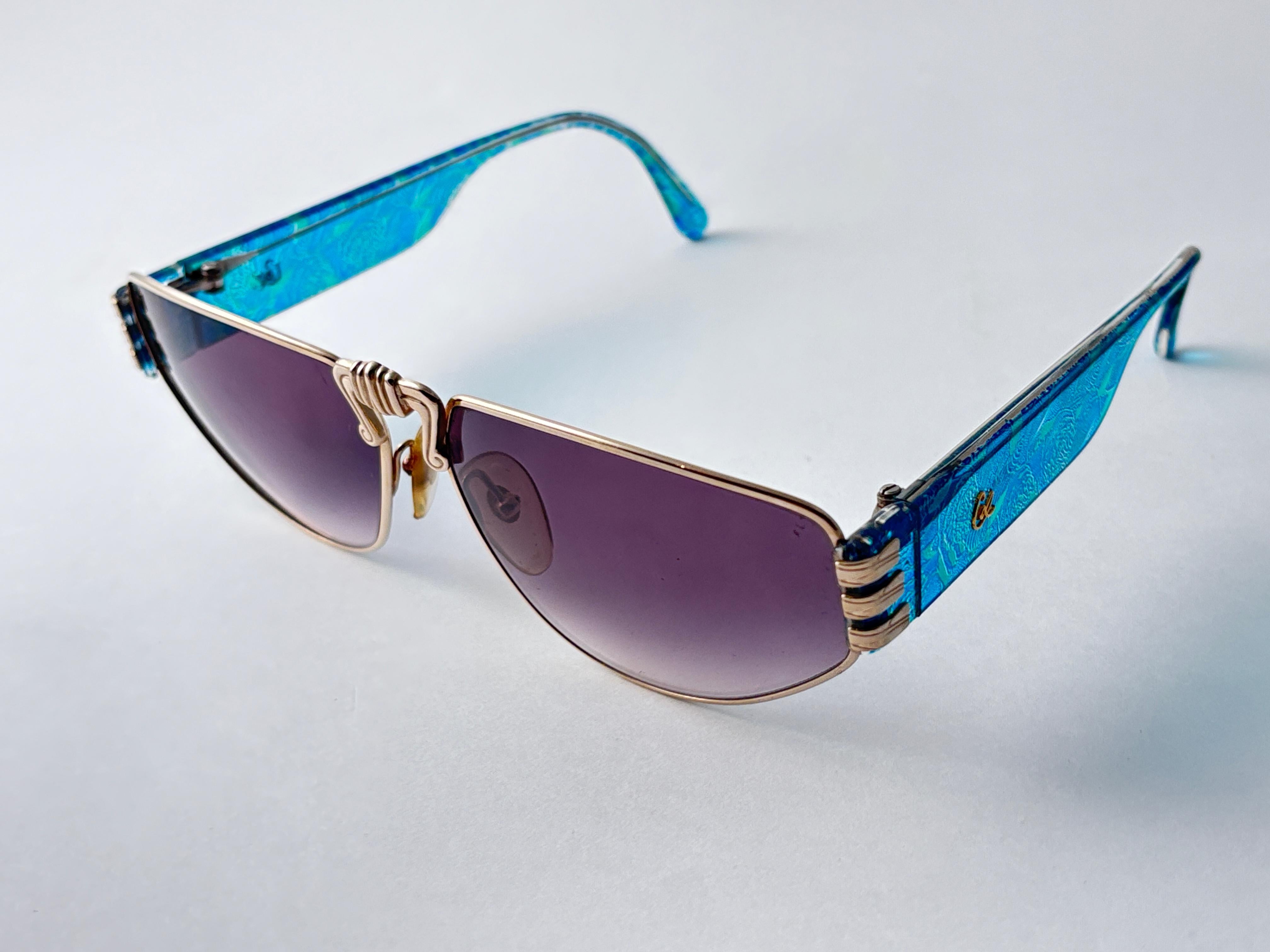 Vintage Christian Lacroix 7391 Übergroße Sonnenbrille 1980er Österreich im Zustand „Hervorragend“ im Angebot in Baleares, Baleares