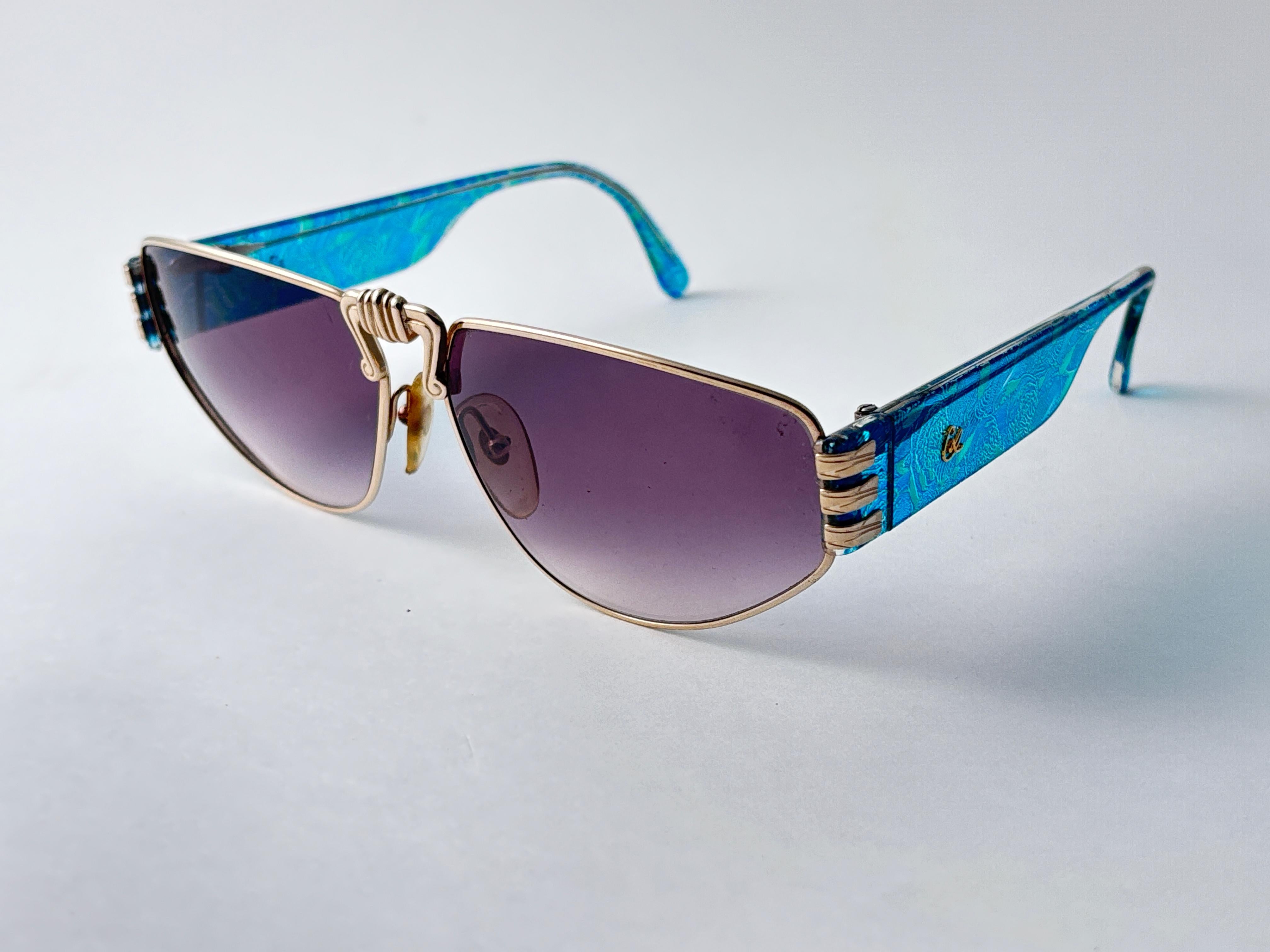 Vintage Christian Lacroix 7391 Übergroße Sonnenbrille 1980er Österreich Damen im Angebot
