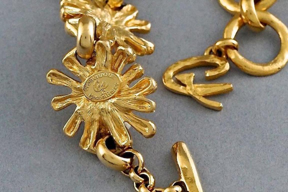 Vintage CHRISTIAN LACROIX Anemone Sputnik Necklace 2