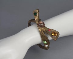 Christiane BILLET Bracelet jonc sculpté vintage CHRISTIAN LACROIX