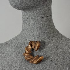 Vintage CHRISTIAN LACROIX by Christiane BILLET Sculptured Croissant Brooch