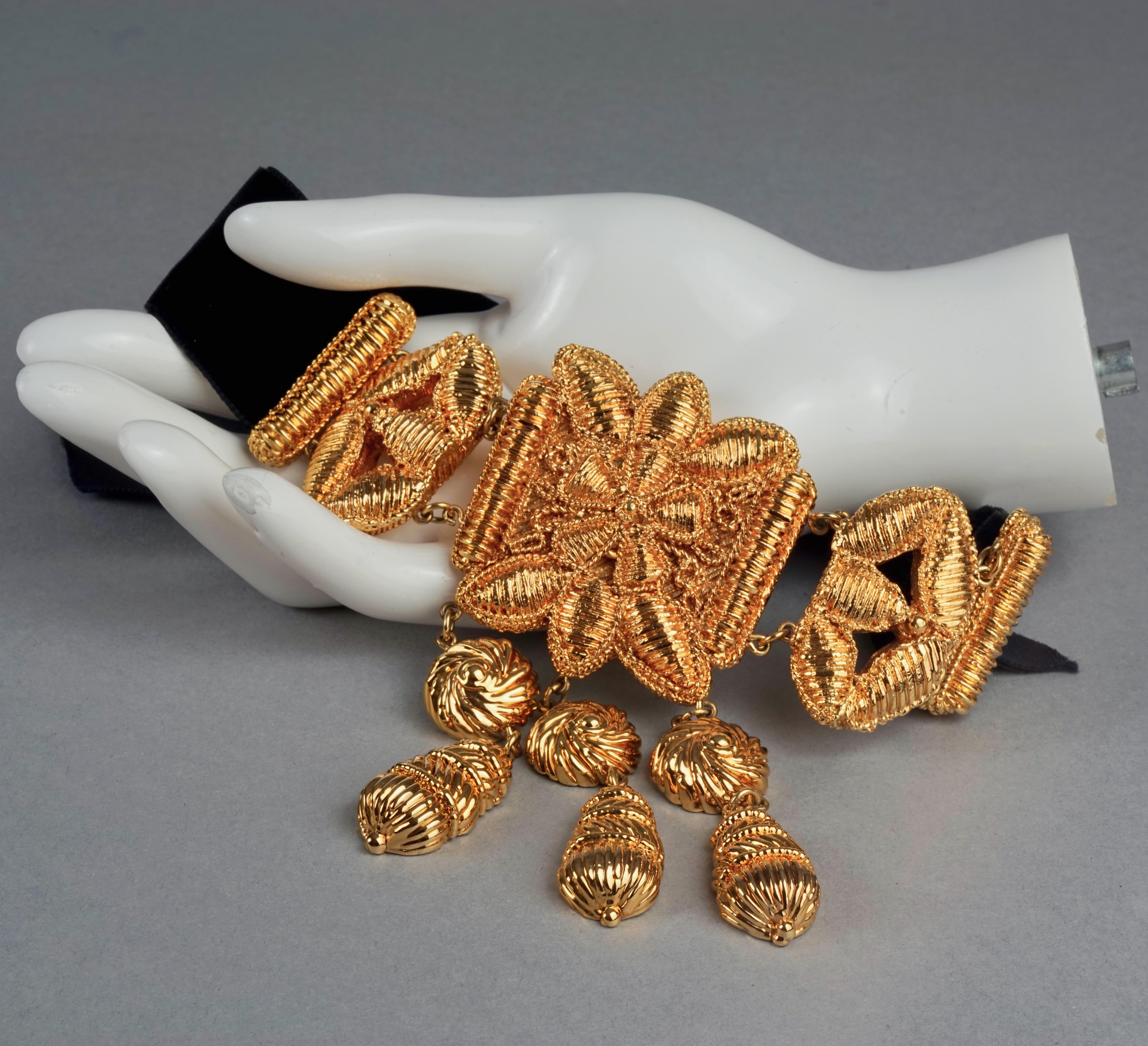 Vintage CHRISTIAN LACROIX Byzantine Opulent Choker Necklace For Sale 3