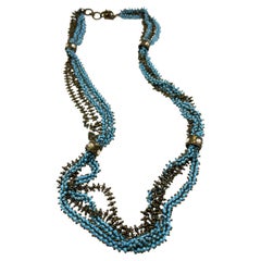 Vintage Christian Lacroix Crystal Bead Strand Necklace, 1990s