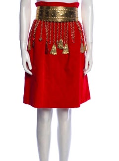 Vintage Christian Lacroix Embellished Couture Skirt Set, 1988s