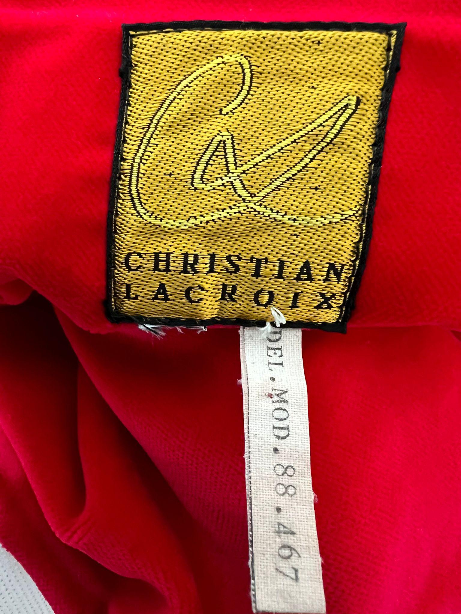 Christian Lacroix - Ensemble jupe couture embellie vintage, années 1988  en vente 4