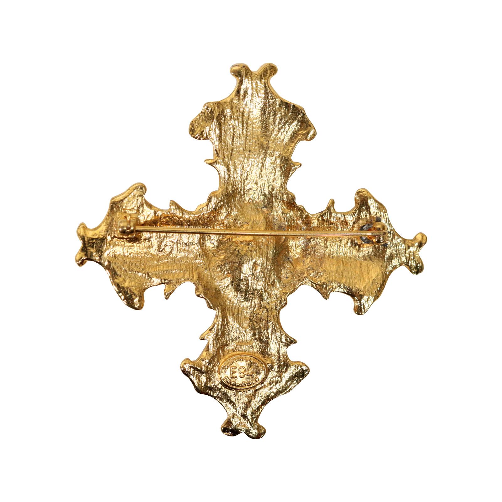 pearl cross ornament