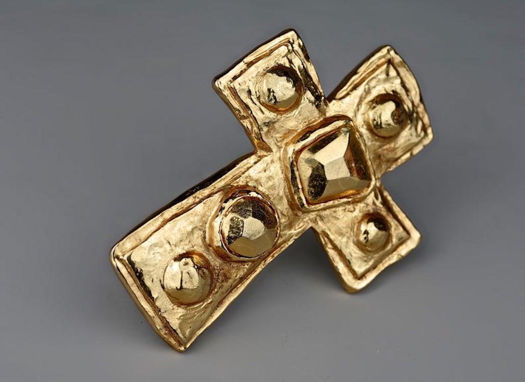 christian lacroix cross brooch