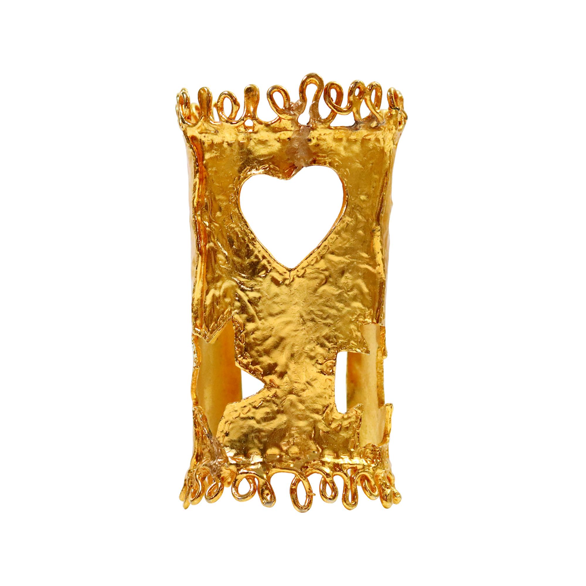 Vintage Christian Lacroix Gold Iconic Cutout Cuff, CIRCA 1990er Jahre (Künstler*in) im Angebot