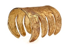 Vintage CHRISTIAN LACROIX Graffiti Claw Wide Cuff Bracelet