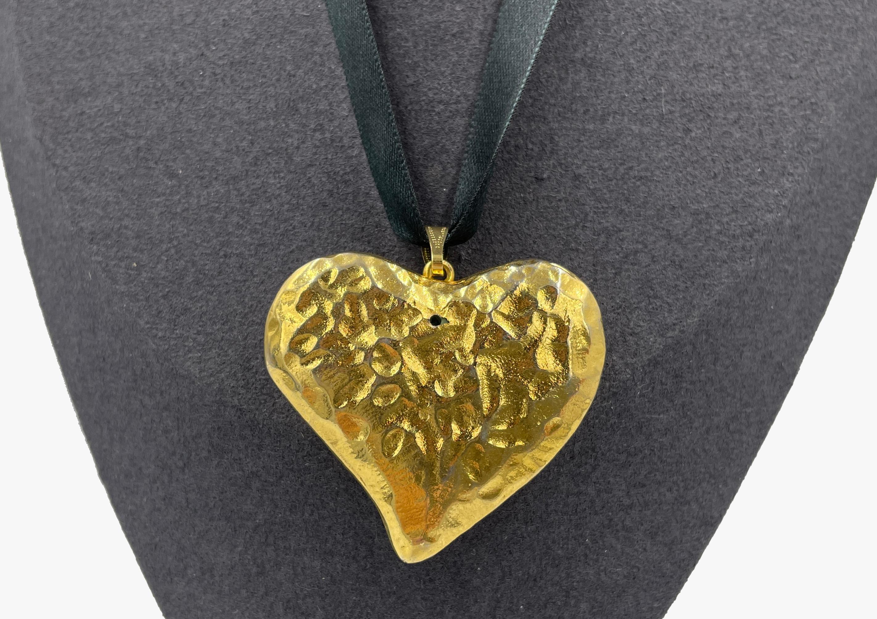 Women's or Men's Vintage Christian Lacroix heart pendant, 1990s