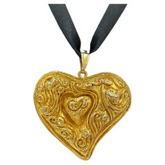 Vintage Christian Lacroix heart pendant, 1990s