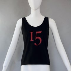 Vintage CHRISTIAN LACROIX Iconic Jewelled Cross Print Tank Top