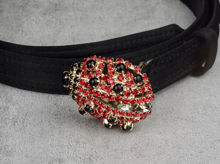 Vintage CHRISTIAN LACROIX Ladybug Rhinestone Belt at 1stDibs