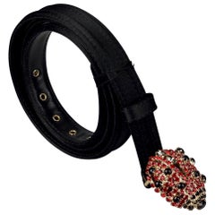 Vintage CHRISTIAN LACROIX Ladybug Rhinestone Belt