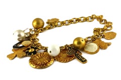 Vintage CHRISTIAN LACROIX Matador Multi Charm Chunky Necklace