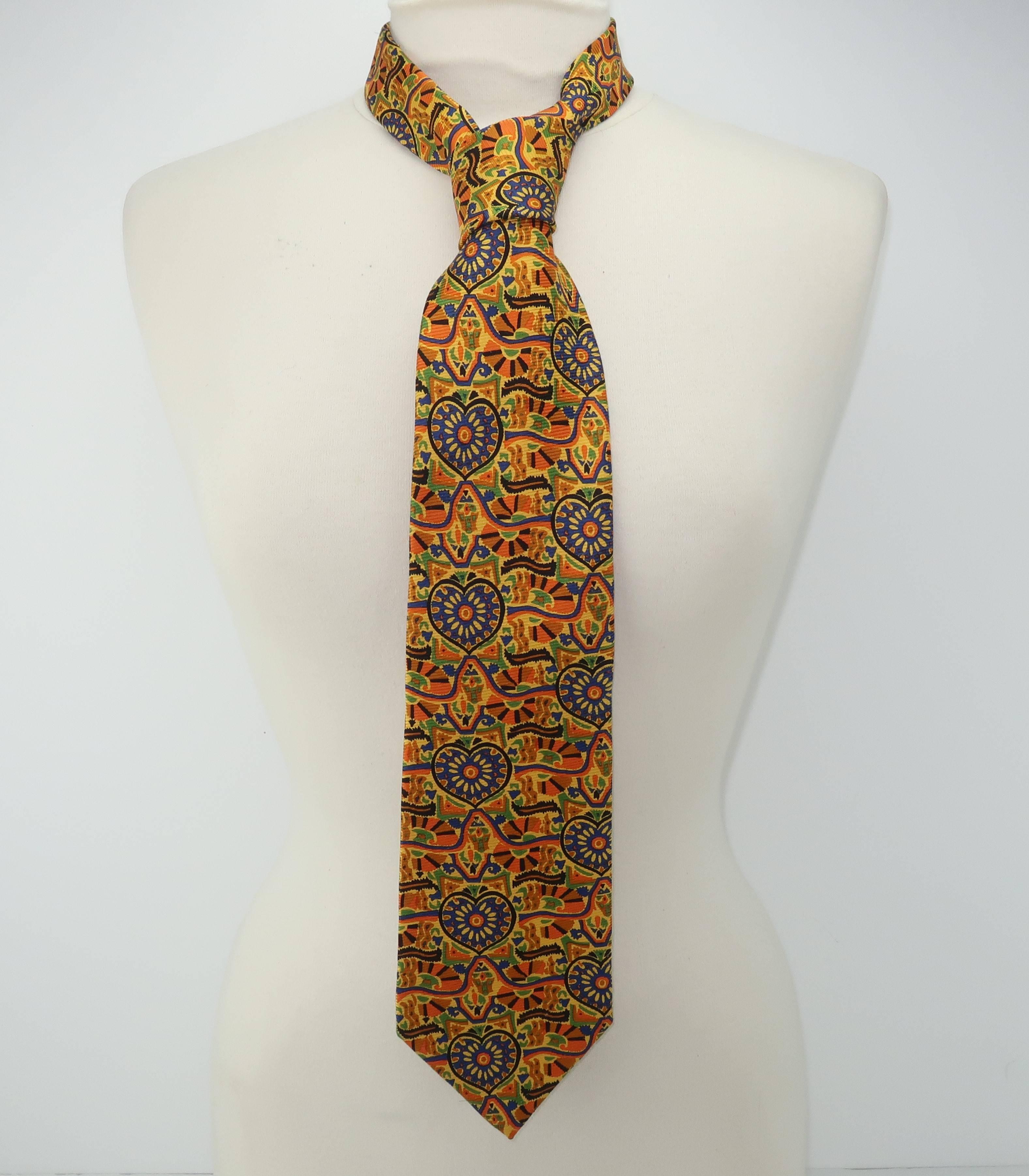 Vintage Christian Lacroix Men's Silk Necktie 3