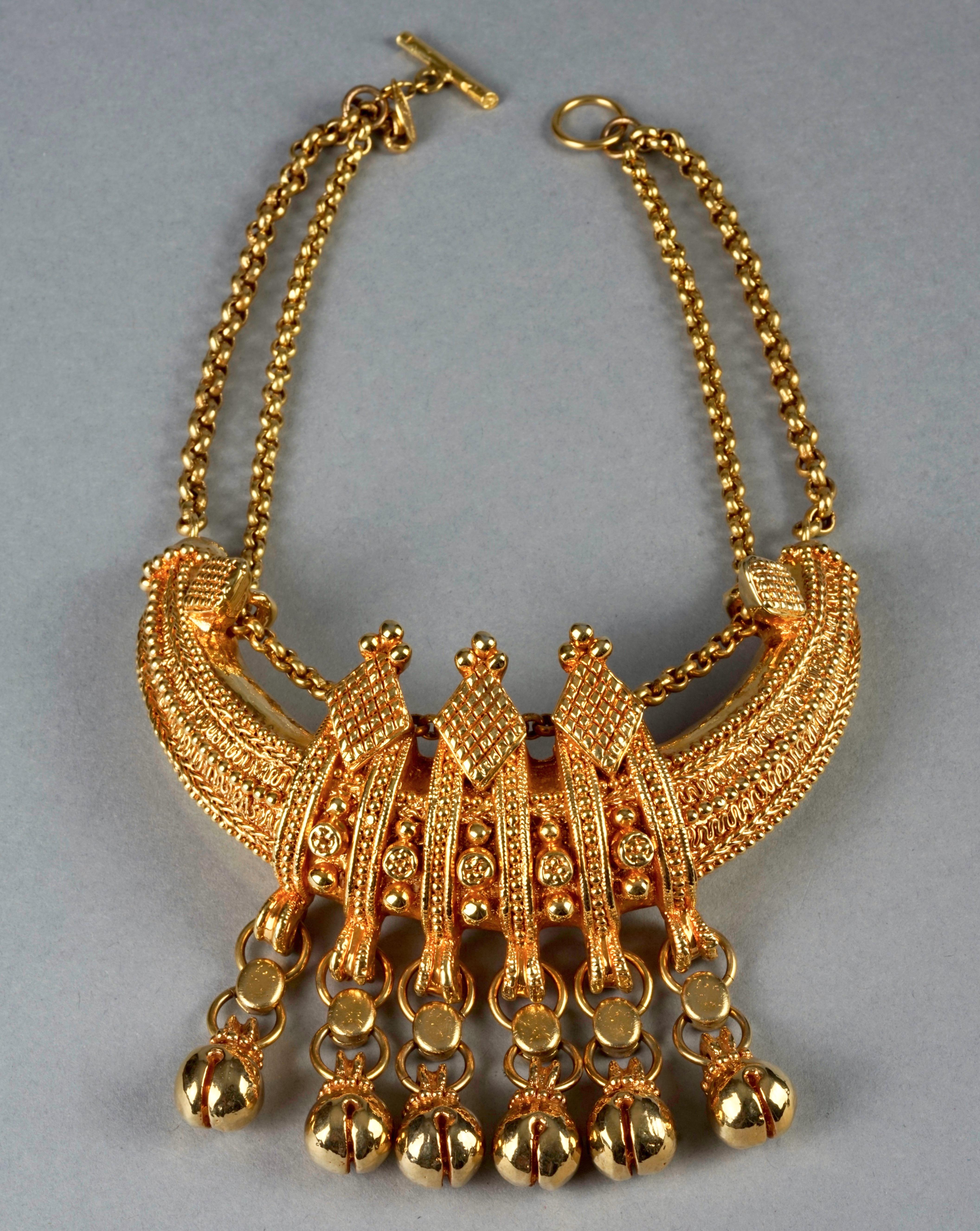 Women's Vintage CHRISTIAN LACROIX Mogul Elaborate Plastron Necklace