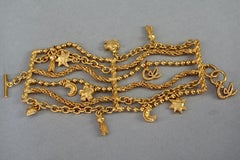 Vintage CHRISTIAN LACROIX Multi Layer Iconic Charm Cuff Bracelet