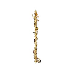 Vintage CHRISTIAN LACROIX Opulent Long Jewelled Sceptre Pendant Necklace
