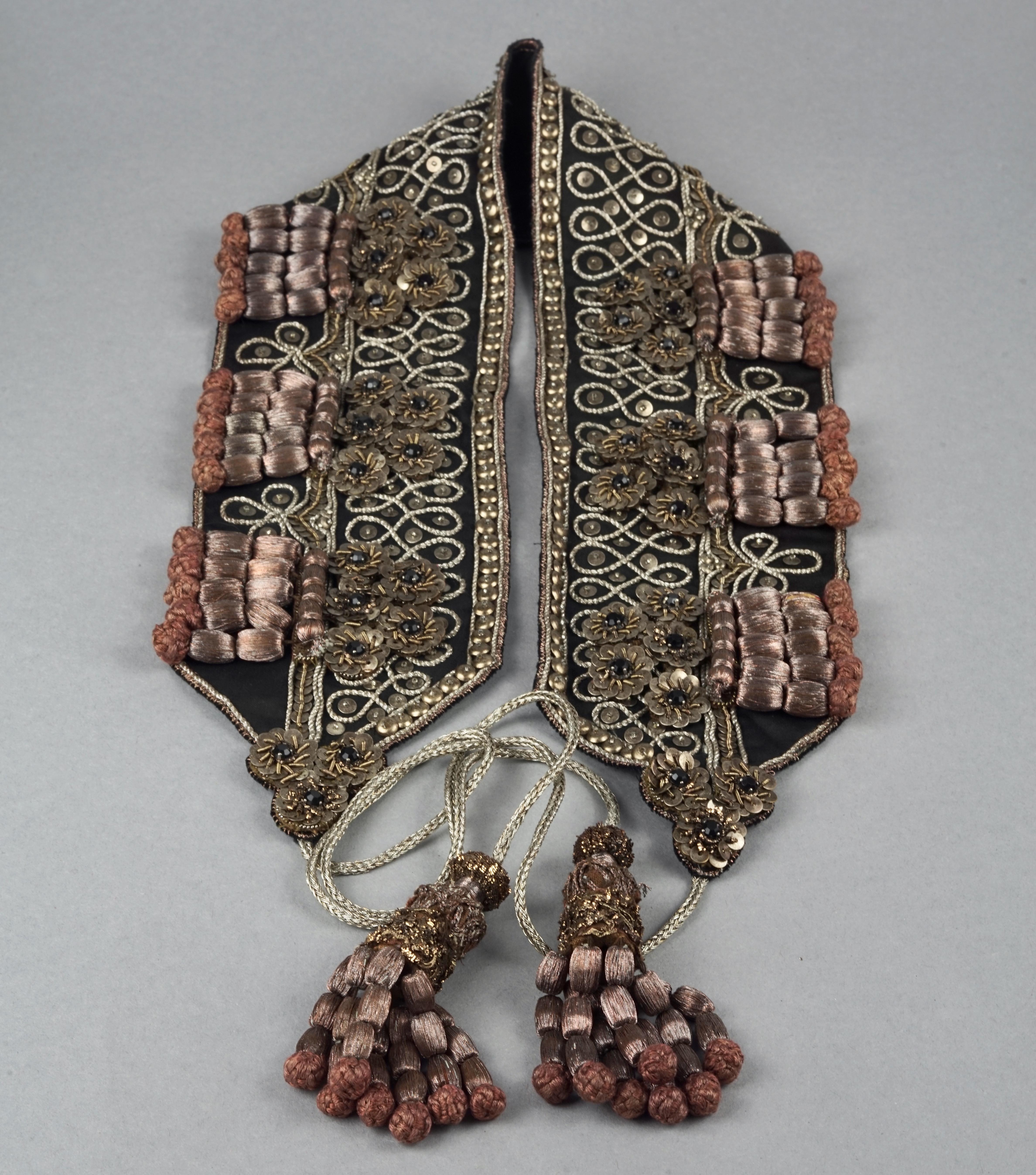Women's Vintage CHRISTIAN LACROIX Passementerie Sequin Obi Belt